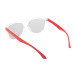 CreaSun rouge  lunettes de soleil sur-mesure - temples B