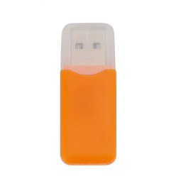 Dro orange  lecteur de cartes mémoire 