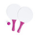 Negril fuchsia blanc jeu de tennis de plage 