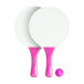 Negril pink white beach tennis 