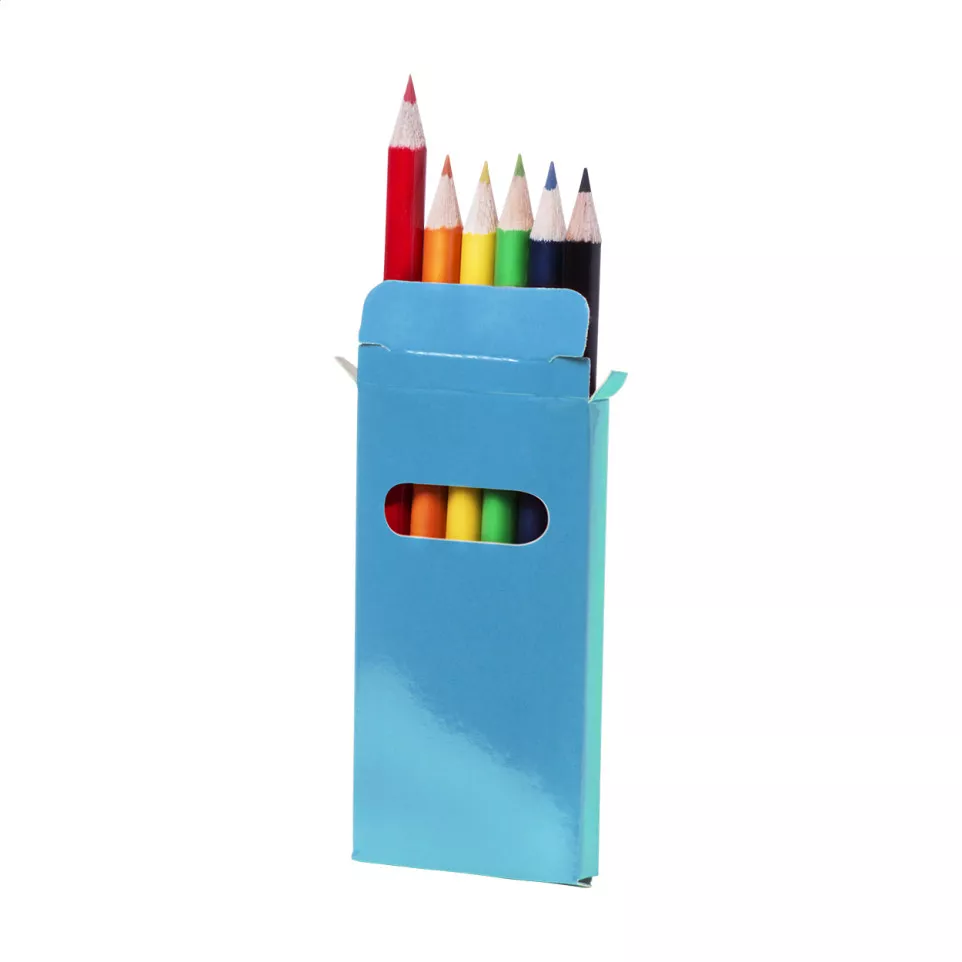 Lionni bleu  set de 6 crayons 