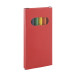 Lionni rood  6 delige potloden set 