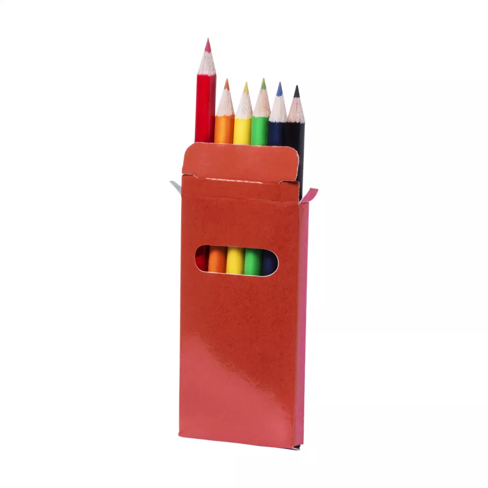 Lionni red  6 pc pencil set 