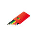 Lionni rood  6 delige potloden set 