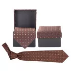 Luxey marron  cravate 