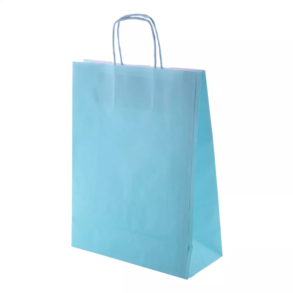 Store licht blauw  papieren tas 