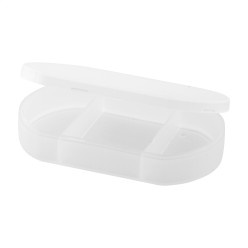 Tripill frosted white  pillbox 