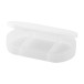 Tripill frosted white  pillbox 