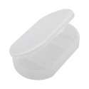 Tripill frosted white  pillbox 
