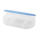 Tripill frosted white  pillbox 