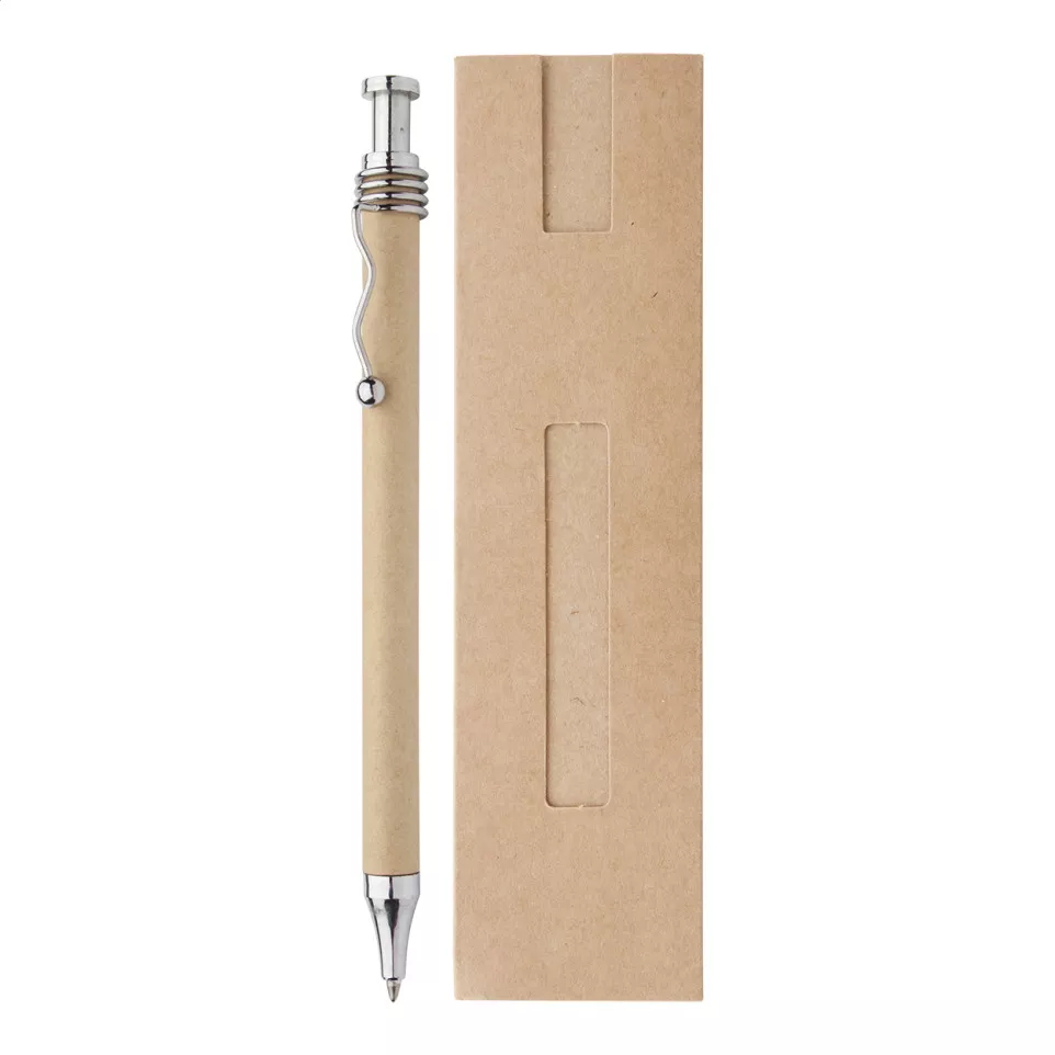 Kagura silver beige ballpoint pen 