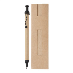 Kagura zwart beige balpen 
