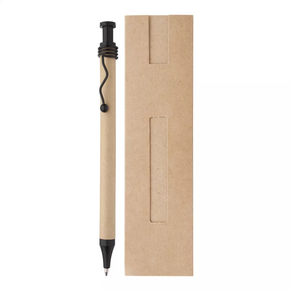 Kagura black beige ballpoint pen 