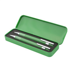 Twinox green  pen and pencil set 