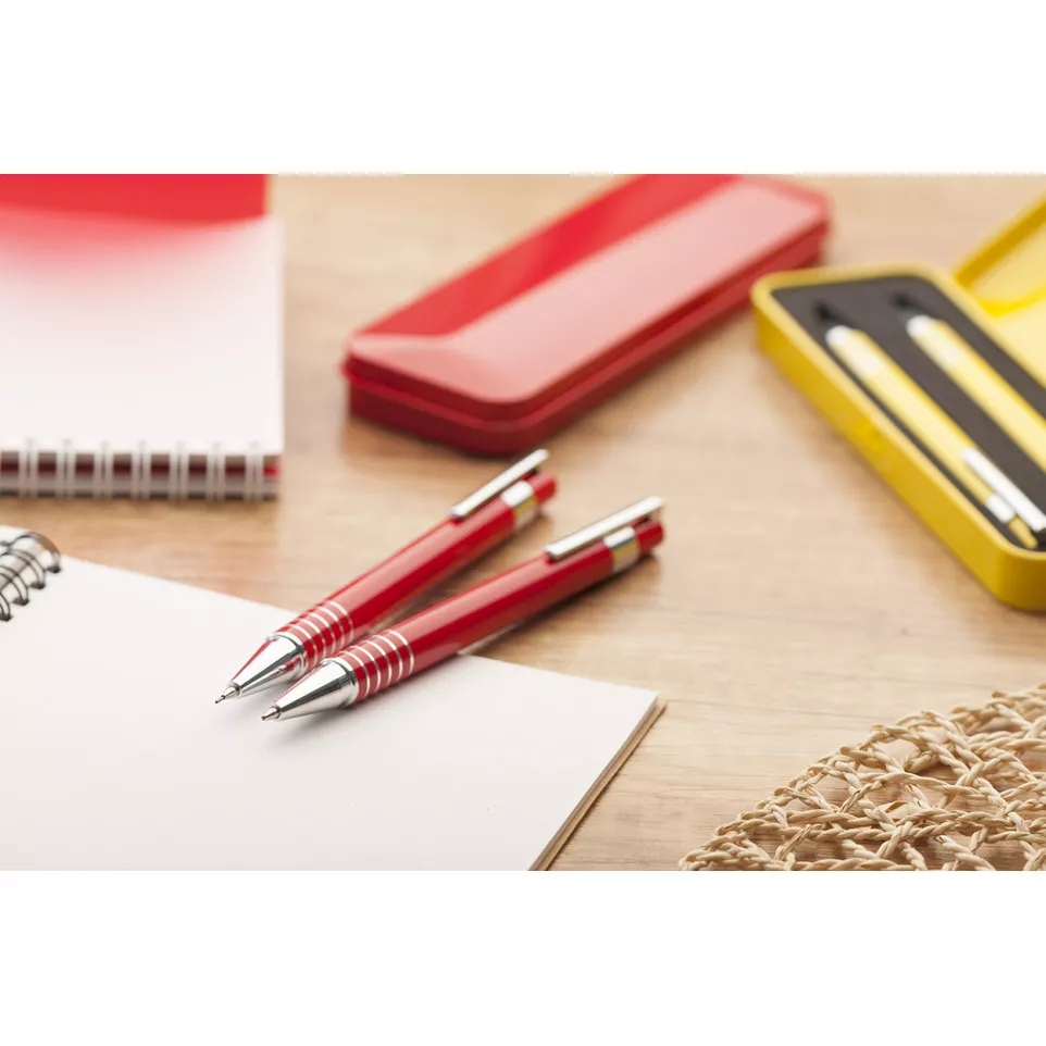 Twinox rood  pen en potlood set 