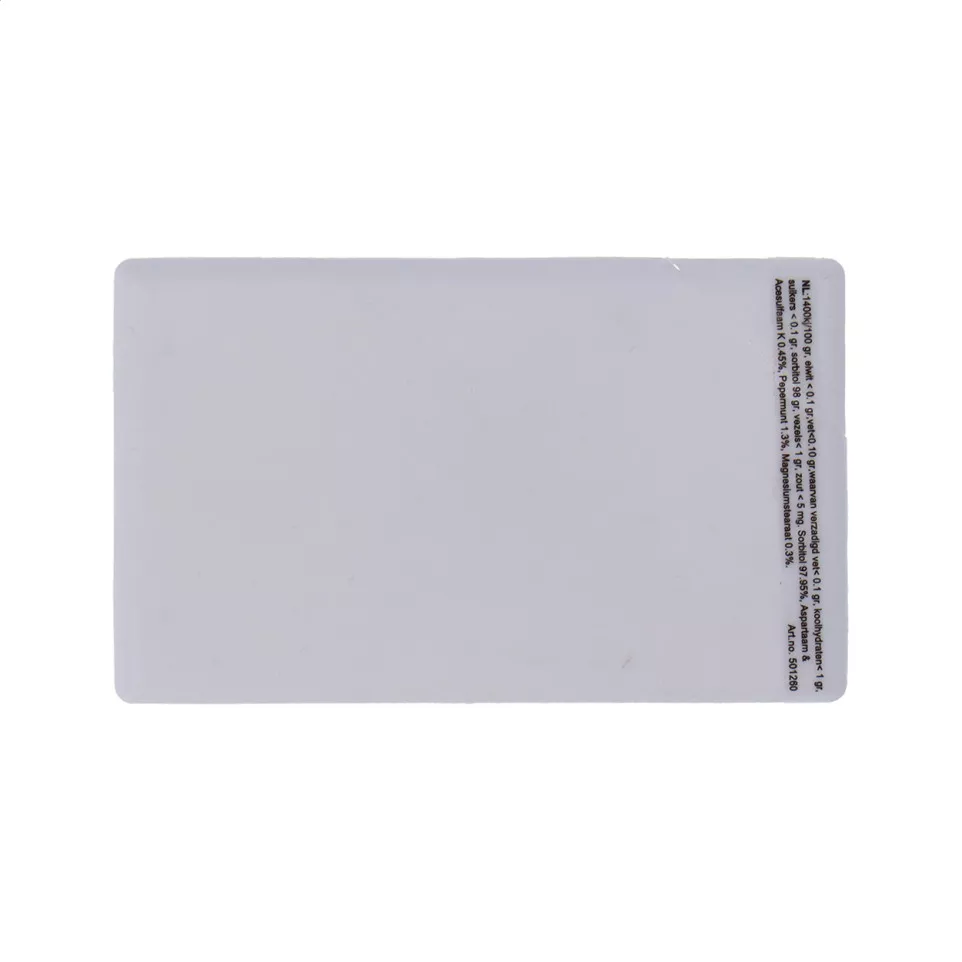 Card white  mint box 
