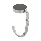 Factor zwart zilver tashanger 