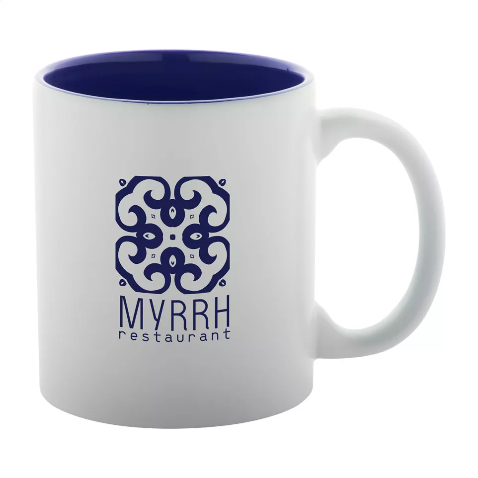Revery bleu foncé blanc mug 