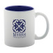 Revery dark blue white mug 