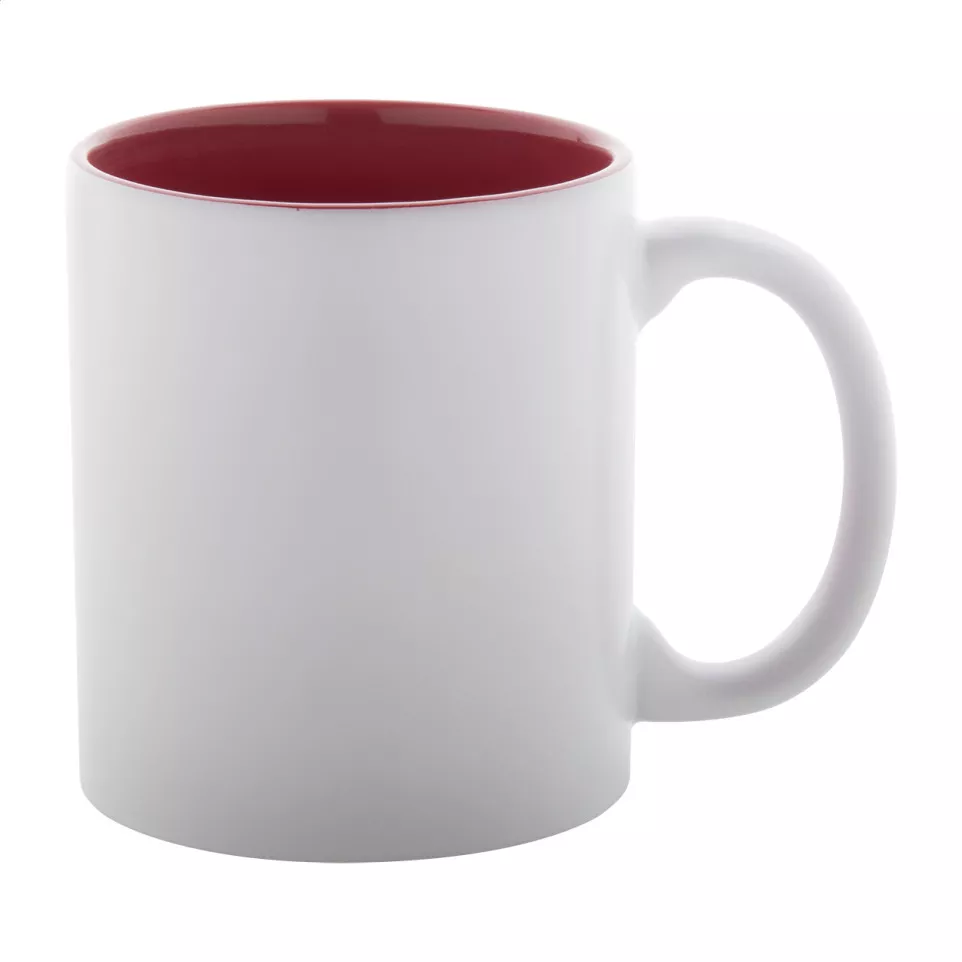 Revery red white mug 