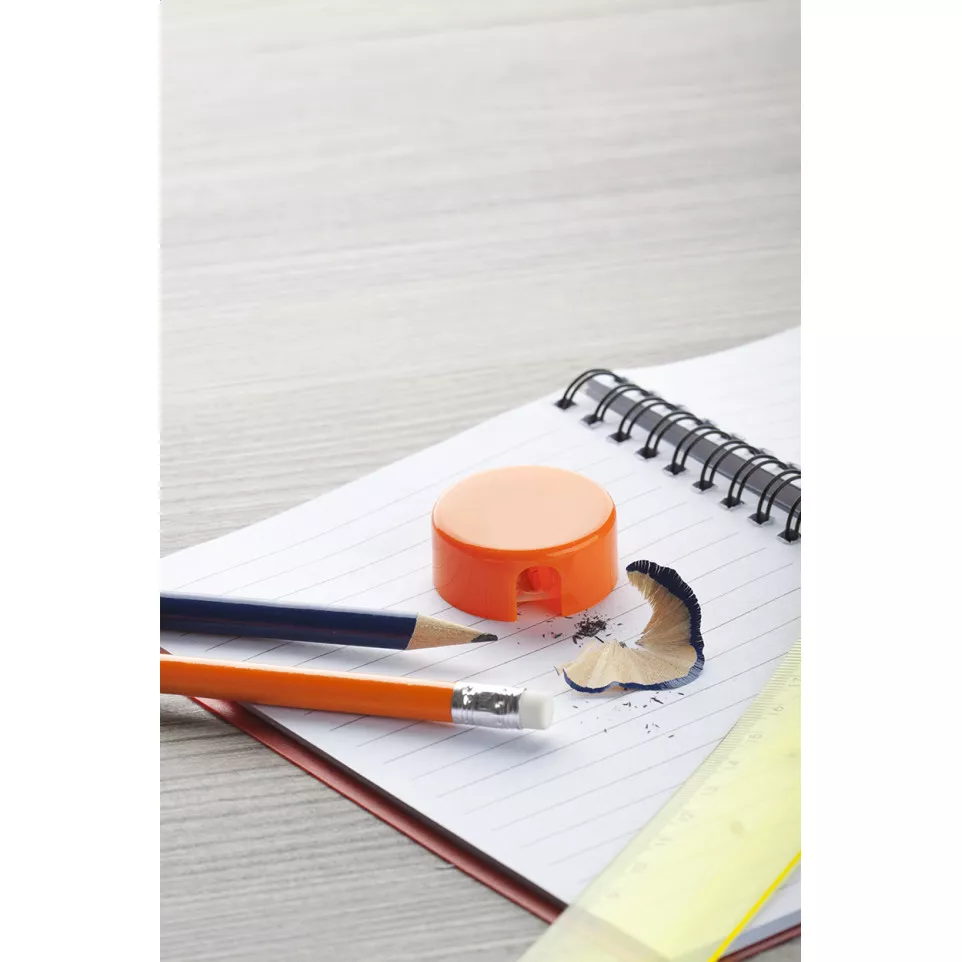 Spiked orange  sharpener 