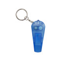 Coach blauw  sleutelhanger met fluit 