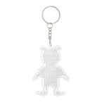 Safebear white  prism keyring 