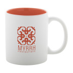Revery orange white mug 