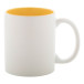 Revery yellow white mug 
