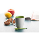 Spoon green white mug 