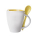 Spoon jaune blanc mug 