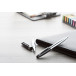 Station silver black pen set 