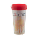 Poster rouge  mug thermos 