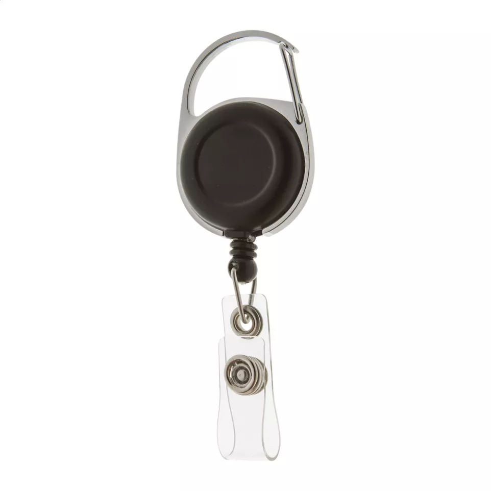 Hooky black  badge holder 