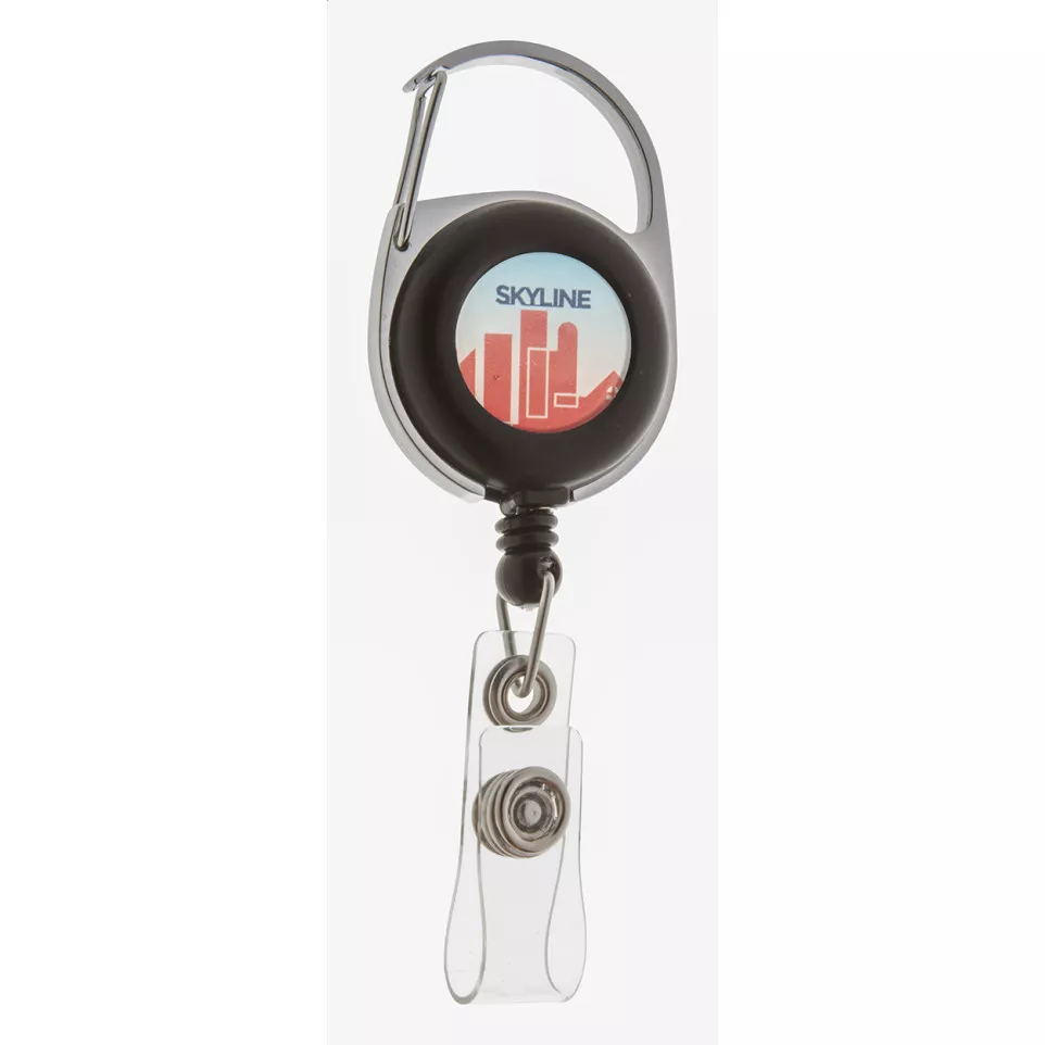 Hooky black  badge holder 