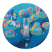 Sandy bleu transparent sablier 