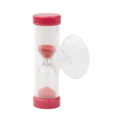 Sandy rouge transparent sablier 