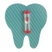 Sandy rouge transparent sablier 