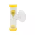 Sandy geel transparant zandloper 