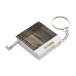Level wit  rolbandmaat sleutelhanger 