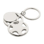 Dromo silver  keyring 
