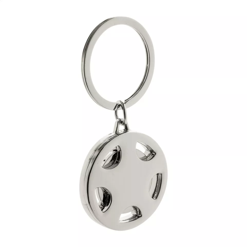 Dromo silver  keyring 