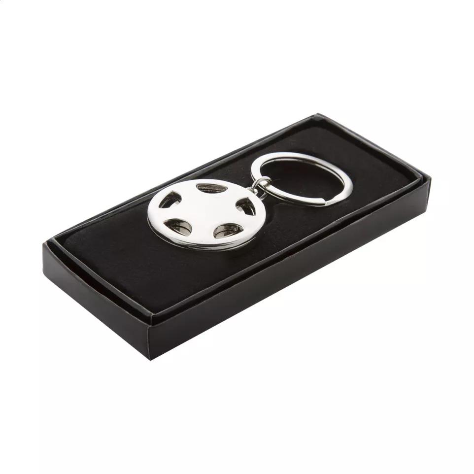 Dromo zilver  sleutelhanger 