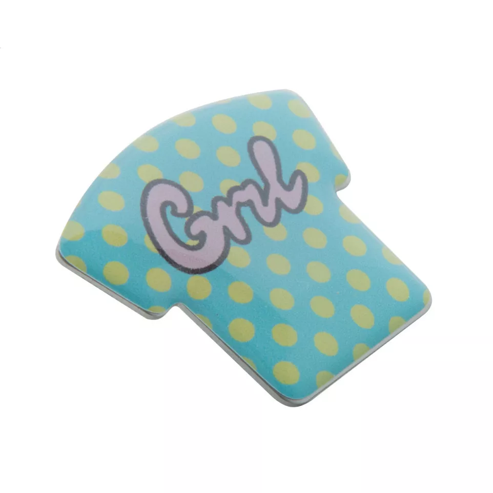 Trick zilver  metalen badge 