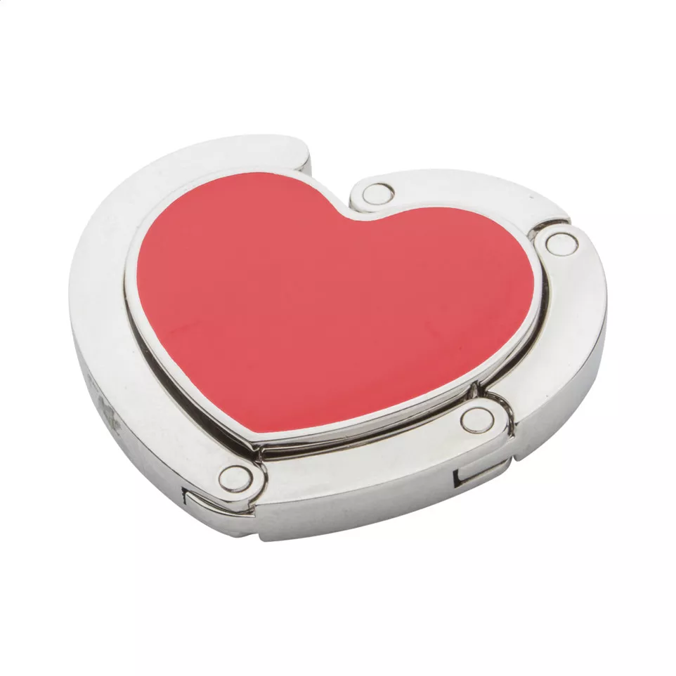 Amor red silver bag hanger 