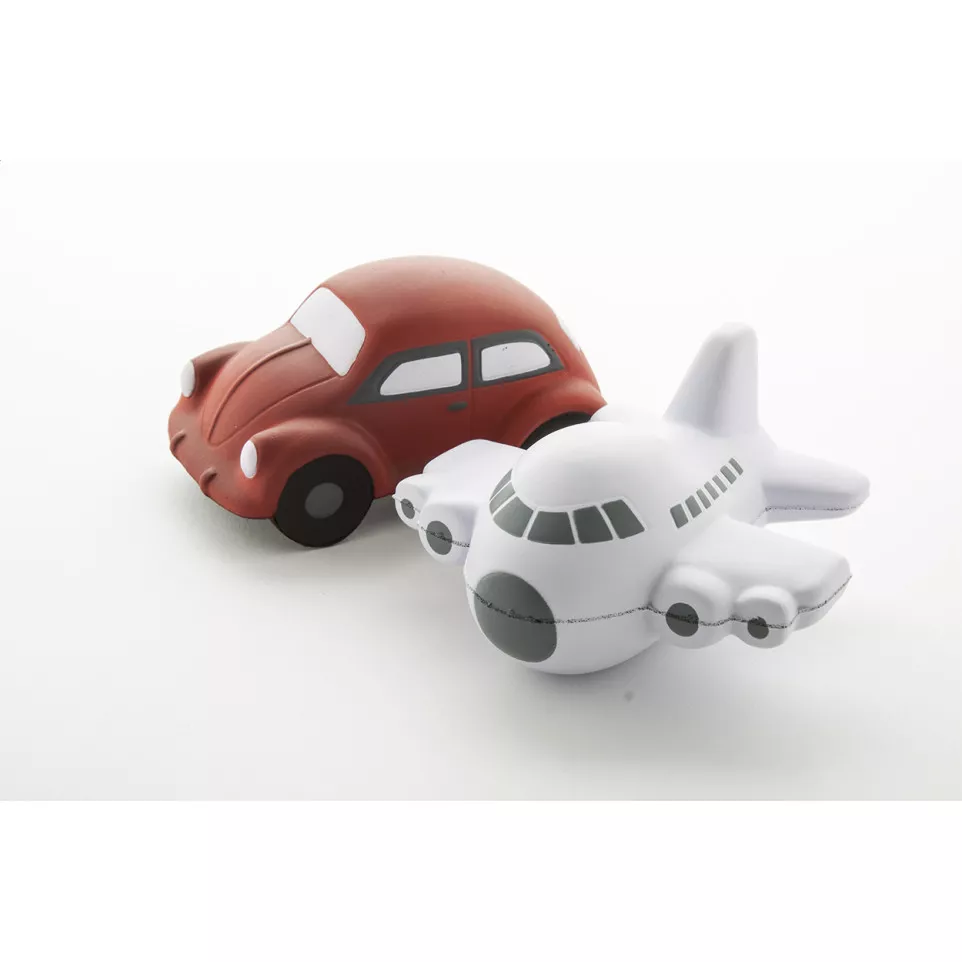 Jetstream white  antistress ball 