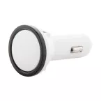 BiPower white  USB car charger 