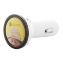 BiPower white  USB car charger 