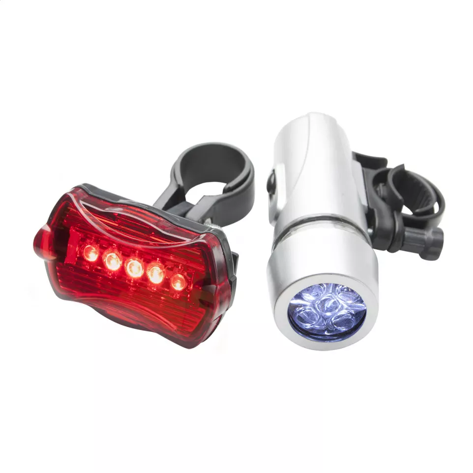 Wiggins black  bicycle light set 