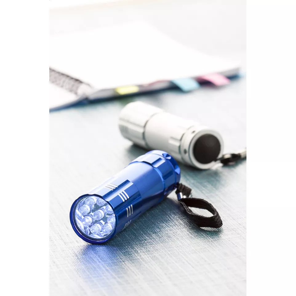 Spotlight blauw  aluminium zaklamp 